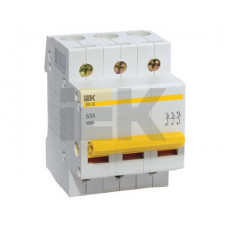 Выключатель нагрузки (мини-рубильник) вн-32 3p 100а (4шт) иэк MNV10-3-100