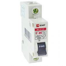 Автоматический выключатель ва47-29 1p 25а c 4,5ка (12шт) ekfs mcb4729-1-25C