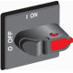 Ручка управления ohbs3rhe-ruh (черная) для управления через дверь рубильниками типа ot16..80ft