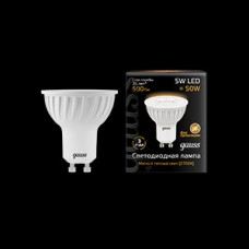Лампа светодиодная led mr16 gu10 5вт 2700k 1/10/100 gauss 101506105