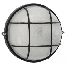 Светильник nbl r2-100 e27 bl (черный круглый с решеткой, влагозащищенный) navigator%s 94809