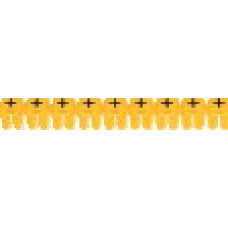 Маркер символ cab3, знак плюс « + », для кабеля сечением 0.15 – 1.5 мм2 и для клеммных блоков, черные на желтом фоне (300 шт.) legrand 38272