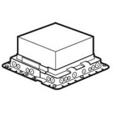 Пластиковая монтажная коробка для встраивания напольных коробок на 24 модуля или с глубиной 65 мм на 16 модулей legrands 89632
