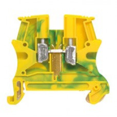 Клемма винтовая viking 3, заземляющая, однополюсная, металлическое основание, шаг 8 мм, желто - зеленый (40 шт.) legrands 37172