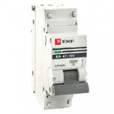 Автоматический выключатель ва 47-100, 1p 50а (c) 10ka proxima ekf mcb47100-1-50C-pro
