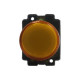Лампа сигнальная bv65 желтая с подсветкой (20шт) ekfs