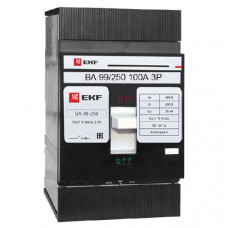 Автоматический выключатель ва-99 250/100а 3p 35ка ekfs mccb99-250-100