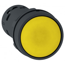 Кнопка 22мм желтая с возвратом 1но XB7NA81