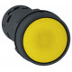 Кнопка 22мм желтая с возвратом 1но