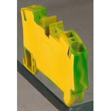 Клемма пружинная viking 3, заземляющая, однополюсная, 2 проводника, шаг 8 мм, желто - зеленый (25 шт.) legrand 37272