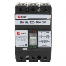 Автоматический выключатель ва-99 125 3p 40а 25ка ekfs mccb99-125-40