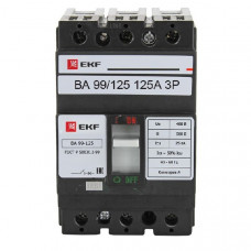 Автоматический выключатель ва-99 125 3p 125а 25ка ekfs mccb99-125-125
