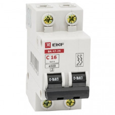 Автоматический выключатель ва47-29 2p 63а c 4,5ка (6шт) ekf mcb4729-2-63C