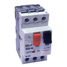 Автоматический выключатель защиты двигателя 3p 0,63-1a 50ка ва-401 dekraft 21201DEK