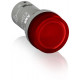 Лампа cl2-502r красная со встроенным светодиодом 24в ac/dc