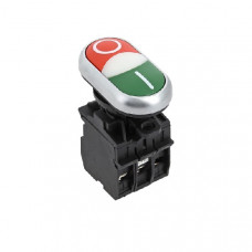 Кнопка la32hnd красно-зеленая пуск-стоп с подсветкой no+nc (8шт) ekf la32hnd