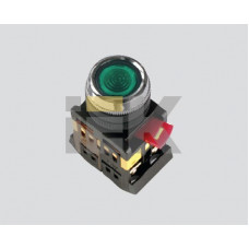 Кнопка ablfs-22 прозрачный d22мм неоновая 240в 1з+1р (10шт) иэк BBT30-ABLFS-K08
