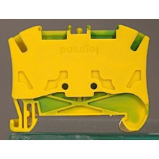 Клемма пружинная viking 3, заземляющая, однополюсная, 2 проводника, шаг 6 мм, желто - зеленый (50 шт.) legrands 37271
