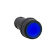 Кнопка sw2c-10d с подсветкой синяя no (10шт) ekf