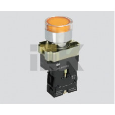 Кнопка управления lay5-bw3561 с подсветкой желтый 1з (20шт) иэк BBT50-BW-K05
