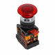 Кнопка aela-22 грибок красная с подсветкой no+nc 220в (10шт) ekf
