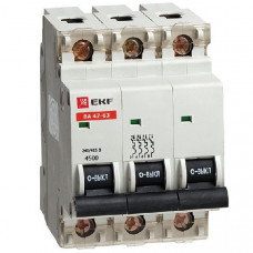 Автоматический выключатель ва47-63 3p 2а c 4,5ка (4шт) ekf%s mcb4763-3-02C