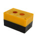 Корпус кп102 пластиковый 2 кнопки желтый (5шт) ekf cpb-102-o
