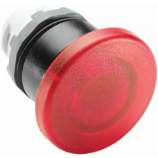 Кнопка mpm1-21r грибок красная (только корпус) без фиксации с по дсветкой 40мм 1SFA611124R2101