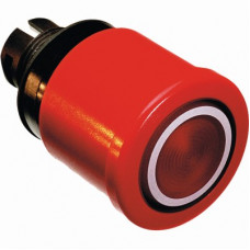 Кнопка mpmp3-11r грибок красная (только корпус) с подсветкой с у силенной фиксацией 40мм отпускание вытягиванием поворотом 1SFA611511R1101