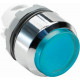 Кнопка mp3-21l синяя выступающая (только корпус) с подсветкой бе з фиксации 1SFA611102R2104