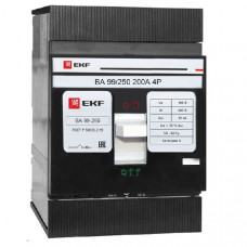 Автоматический выключатель ва-99 250/200а 4p 35ка ekfs mccb99-250-200-4P
