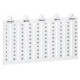 Листы с этикетками для клеммных блоков viking 3, вертикальный формат, шаг 5 мм, цифры от 10 до 20 (1000 шт.) legrand 39556