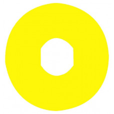 Желтая круглая маркировка без текста ZBY8140