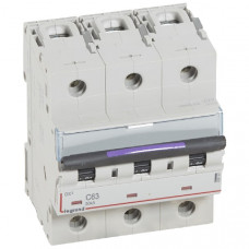 Автоматический выключатель dx3 3p 63 а, тип c, 50 ка (1 шт.) legrand 410167