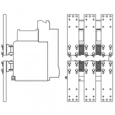 Комплект шин и контактов (шаг 116,5мм) для переднего присоединения стационарного протон 25 7007170