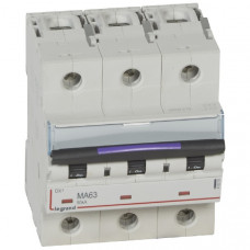 Автоматический выключатель dx3 3p 63а, тип ma, 50 ка (1 шт.) legrand 410255