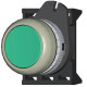 Кнопка плоская прозрачная с фиксацией, зеленая (10 шт.) dkc