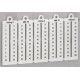 Листы с этикетками для клеммных блоков viking 3, вертикальный формат, шаг 6 мм, цифры от 1 до 100 (1000 шт.) legrand 39570