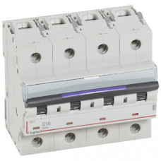 Автоматический выключатель dx3 4p 10 а, тип d, 50 ка (1 шт.) legrand 410225