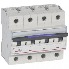 Автоматический выключатель dx3 4p 50 а, тип d, 50 ка (1 шт.) legrand 410231