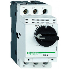 Автоматический выключатель с магнитным расцепителем 2,5a (винтовые зажимы, поворотная рукоятка) GV2L07