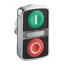 Головка кнопки двойная с маркировк + led ZB4BW7A3741