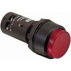 Кнопка с подсветкой cp4-13r-10 красная 220в ac/dc с выступающей клавишей с фиксацией 1но 1SFA619103R1311