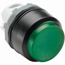 Кнопка mp3-11g зеленая выступающая (только корпус) с подсветкой без фиксации 1SFA611102R1102