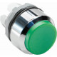 Кнопка mp4-20g зеленая выступающая (только корпус) без подсветки с фиксацией