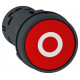 Кнопка 22мм красная 1нз с маркировкой o