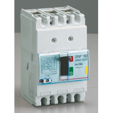 Автоматический выключатель dpx3 160, 3p 16 а, термомагнитный расцепитель, 16 ка, 400 в (1 шт.) legrand 420000