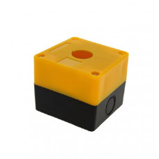 Корпус кп101 пластиковый 1 кнопка желтый (5шт) ekf cpb-101-o