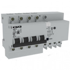 Автоматический выключатель авдт, ад14-42c63-ac-ухл4-кэаз, 4p 63 а, тип с, 30 ма, с защитой от сверхтоков (1 шт.) каэз 141611