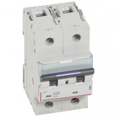 Автоматический выключатель dx3 2p 20 а, тип d, 50 ка (1 шт.) legrand 410201